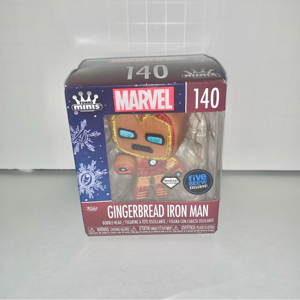 2/$10 Marvel Funko Minis Gingerbread Iron Man Figure
